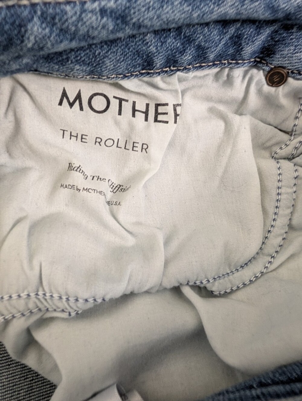 Mother The Roller High-Rise Wide Leg Jean - 32 - Picture 5 of 5